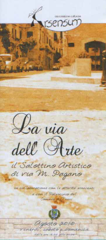 locandina dell'evento la via dell'arte.